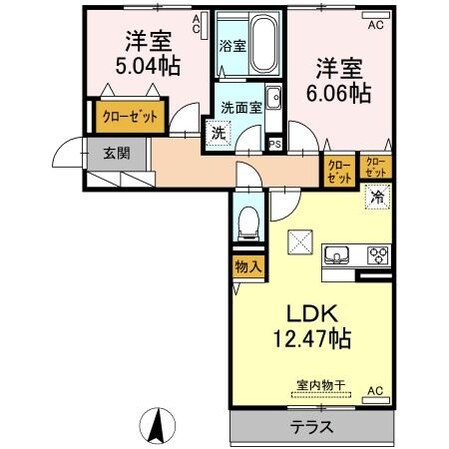 アンファン　ウルーの物件間取画像